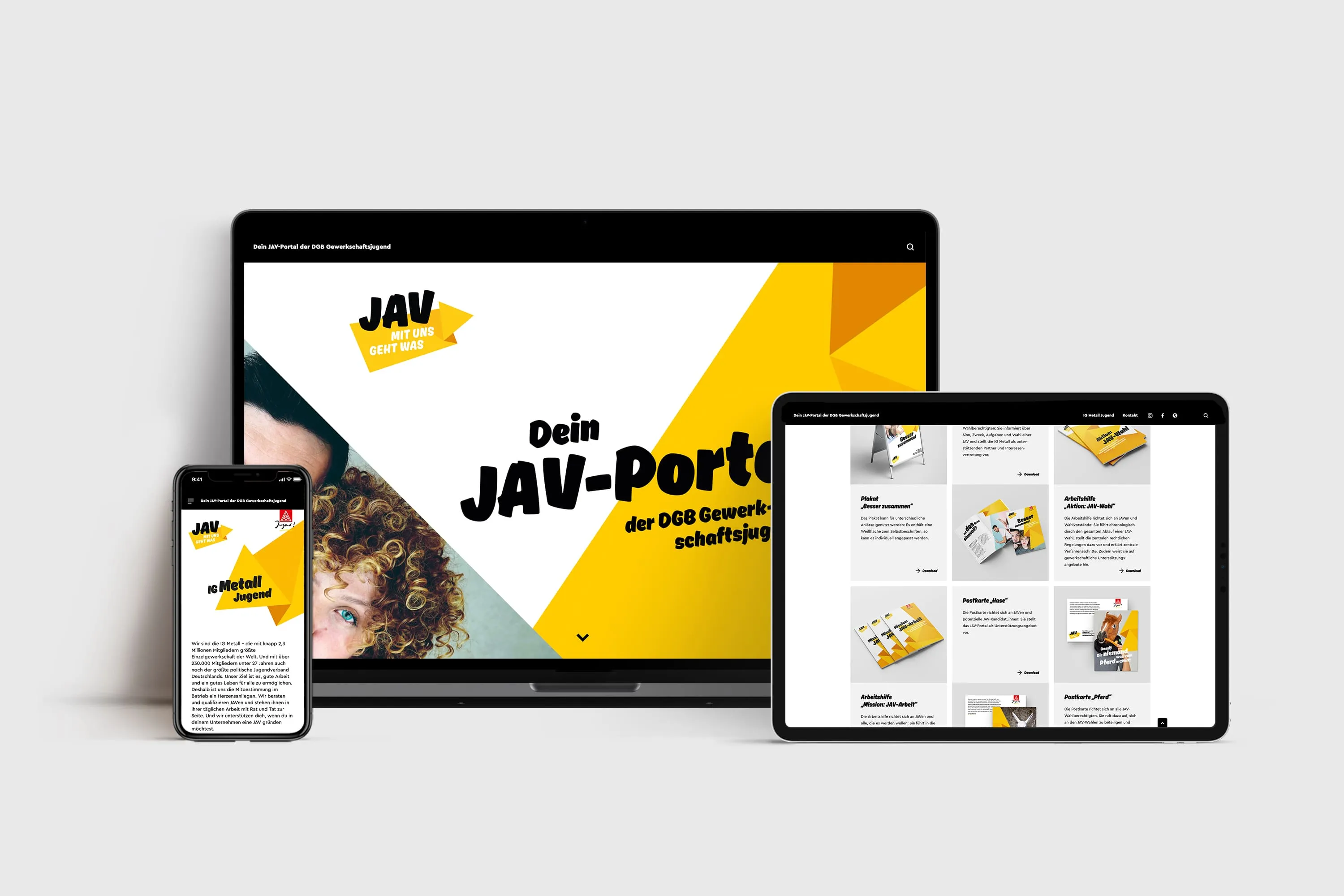 DGB Mitgliedsgewerkschaften – Website