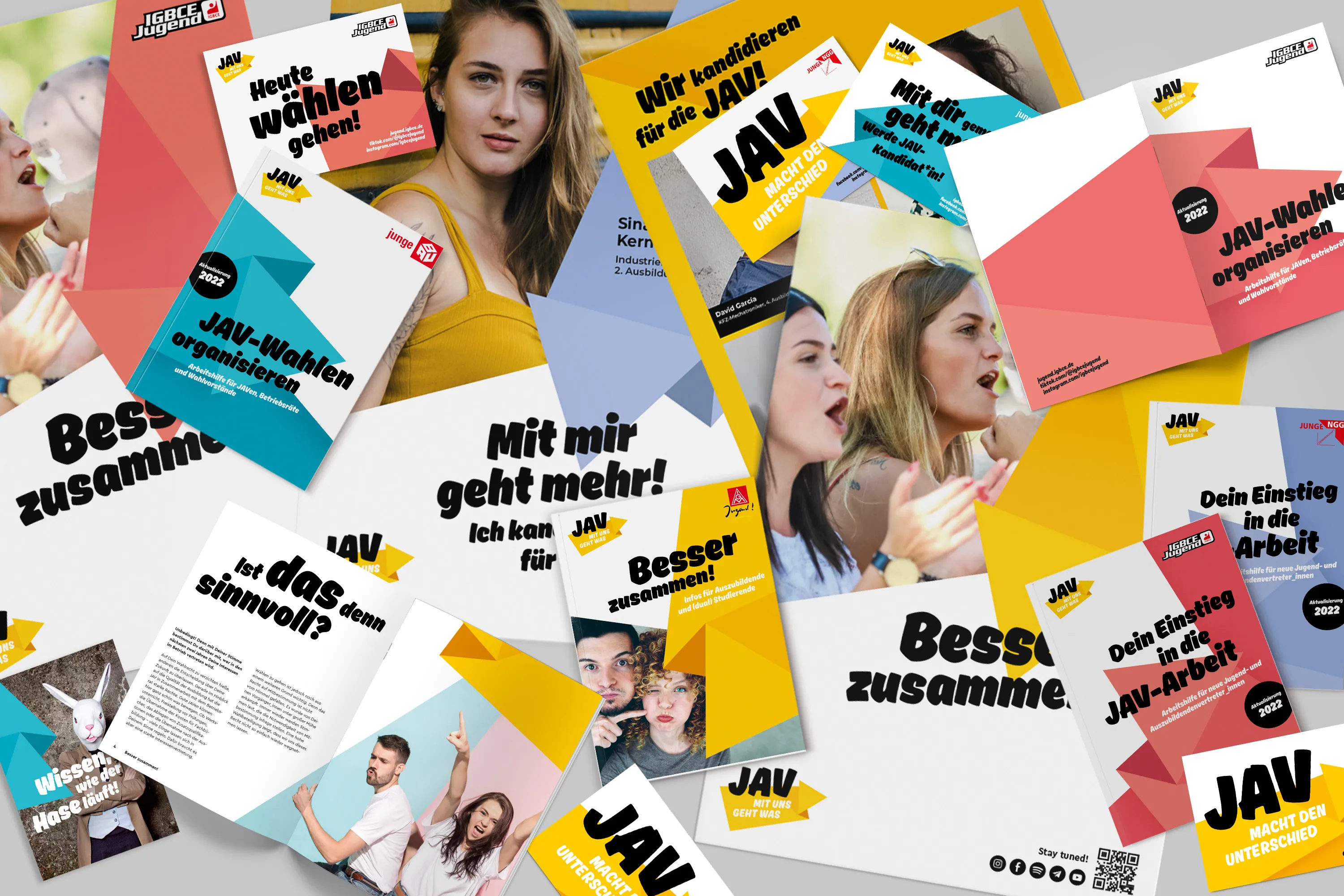 DGB Mitgliedsgewerkschaften – Gestaltungskonzept