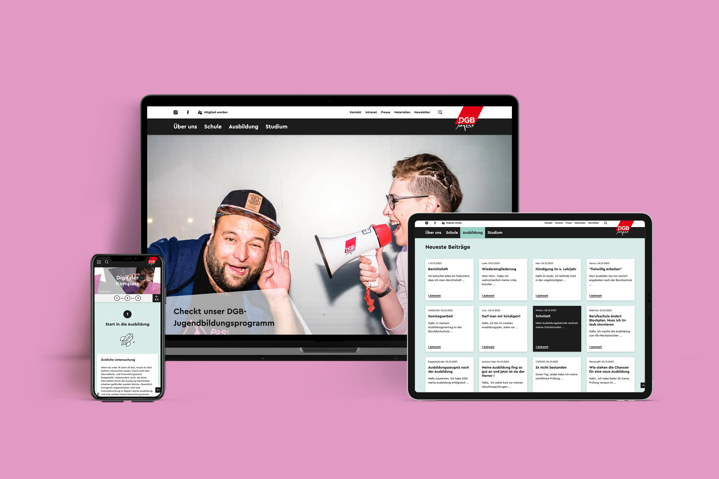 DGB Jugend – Webseite