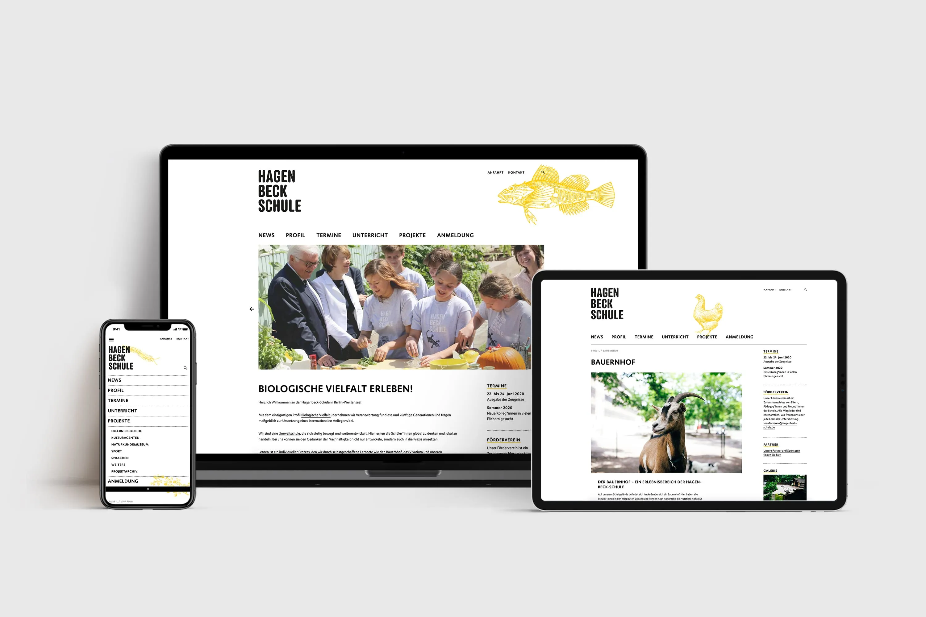 Hagenbeck Schule – Webseite